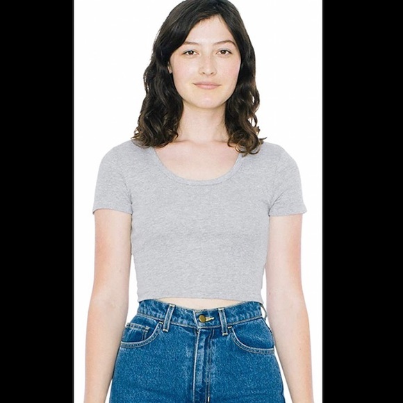 Striped American Apparel cropped tee - Picture 5 of 5